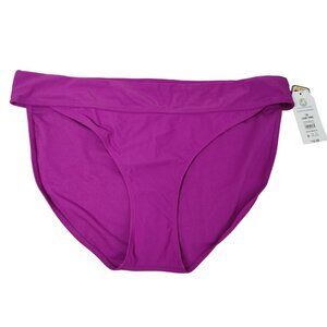 Time and Tru Womens XL Passionate Plum Mid Rise Bikini Bottoms 1X